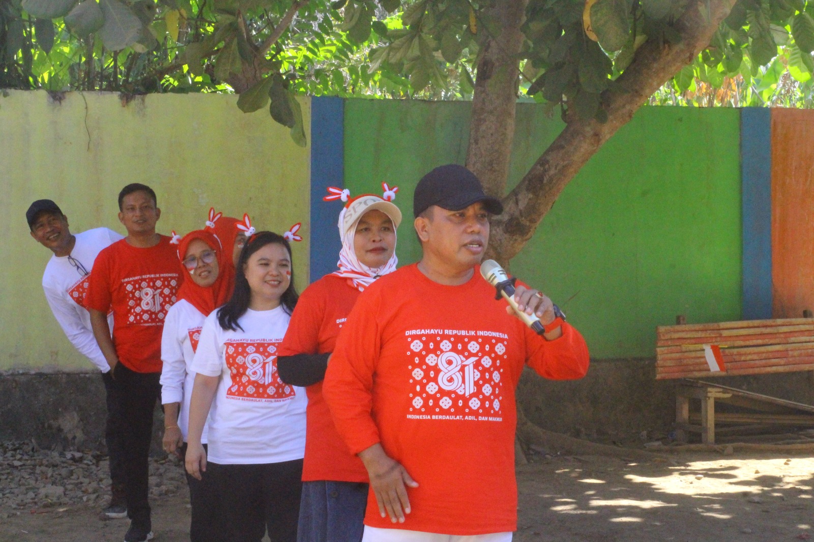 Senam Bersama dan Lomba Hiburan, Semarakan HUT ke-81 RI di Kemenag Boltara